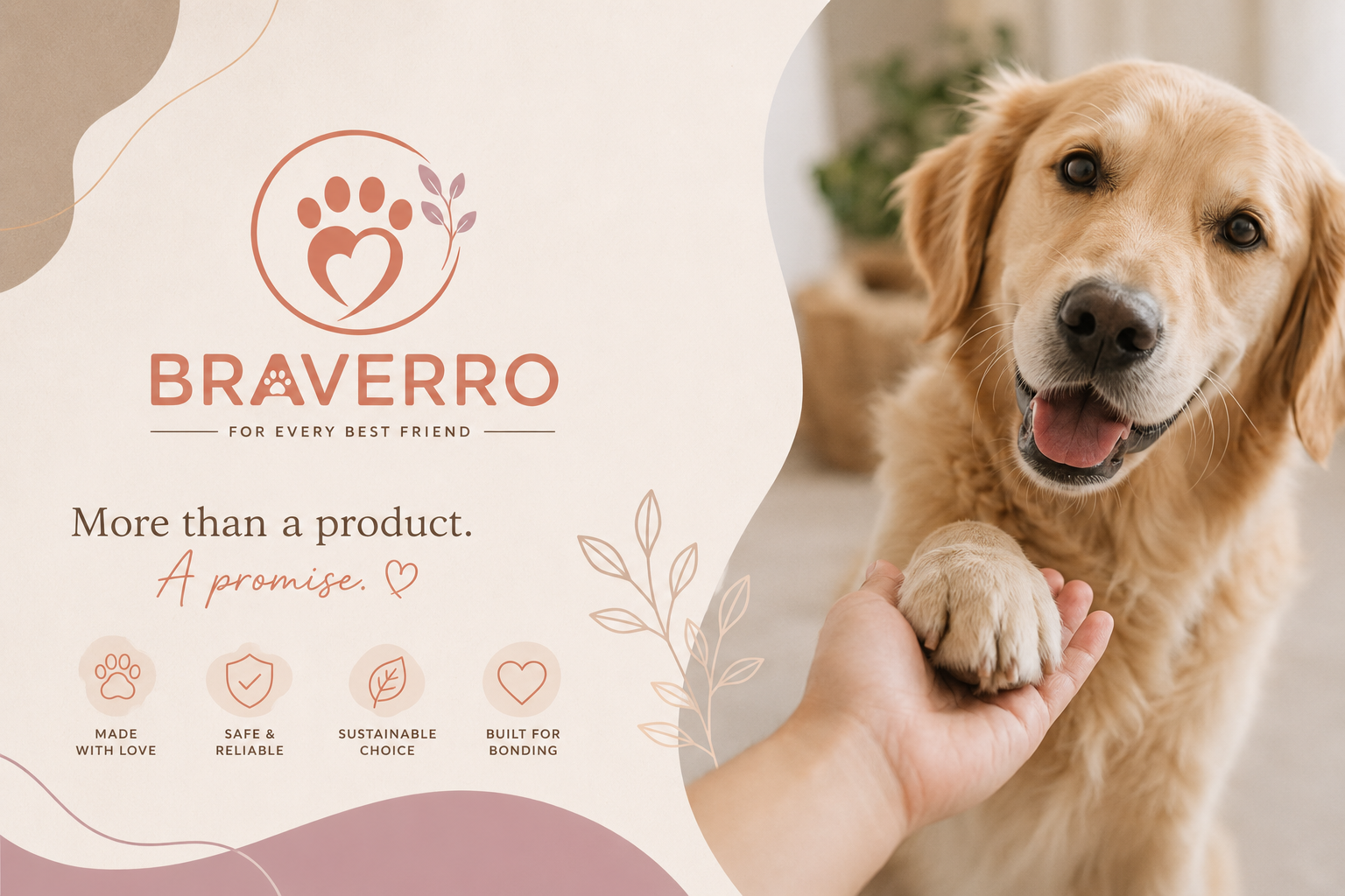Braverro brand banner — More than a product. A promise.