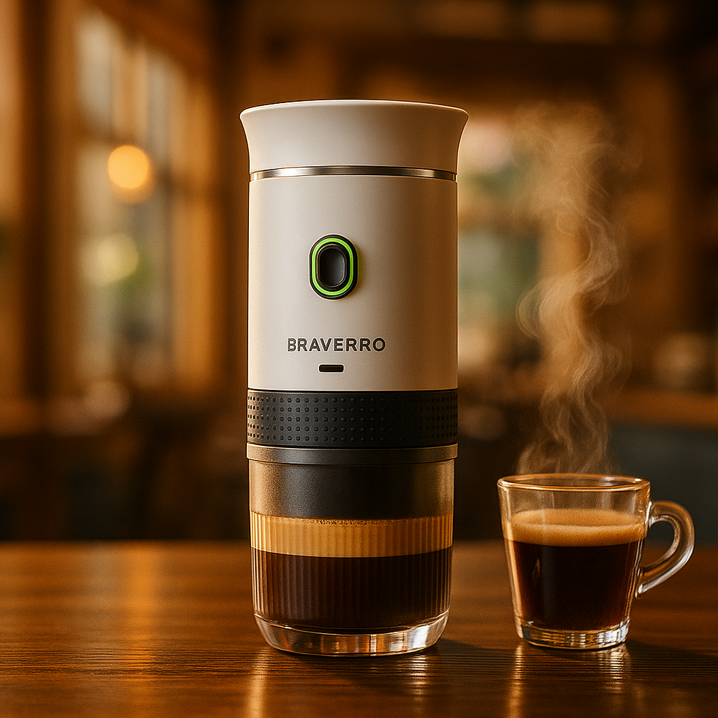 Braverro - Portable Espresso Machine Your coffee, Everywhere. ☕