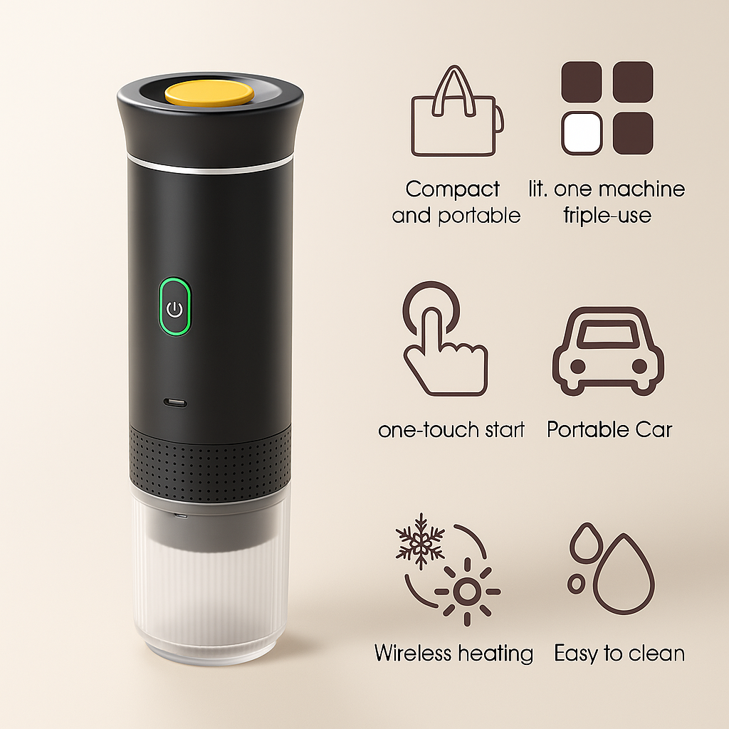 Braverro - Portable Espresso Machine Your coffee, Everywhere. ☕